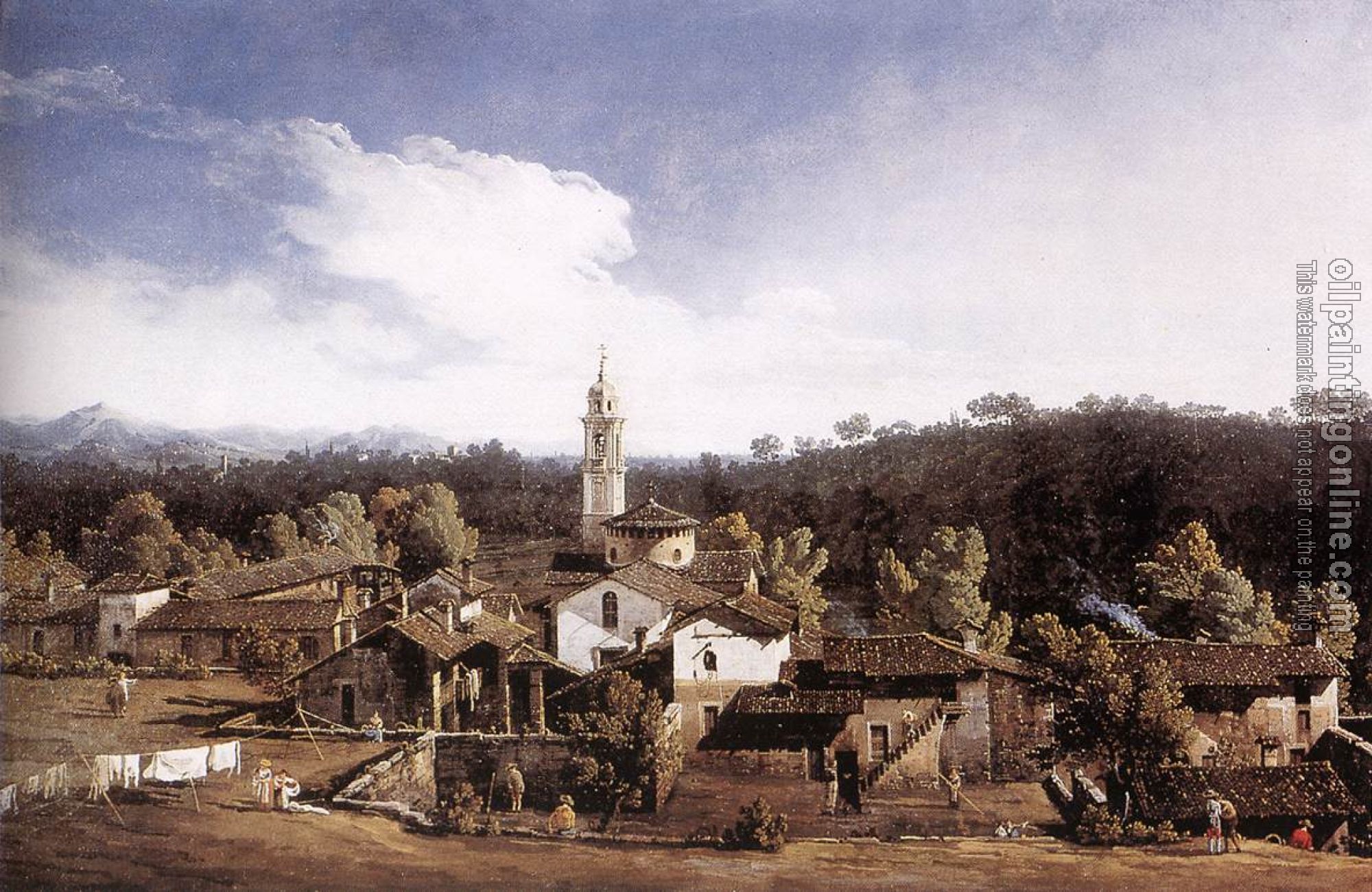 Bellotto, Bernardo - View of Gazzada near Varese